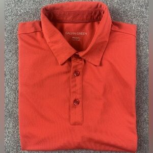Galvin Green Mens Short Sleeve Golf Polo Shirt Size M Red